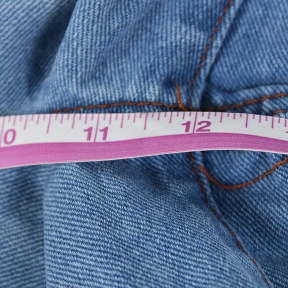 Boohoo Double Waistband Detail Fray Hem Denim Shorts - NWT - Size 6 - Picture 12 of 12